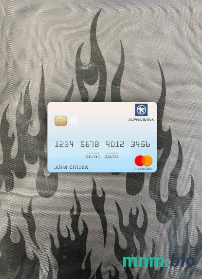 Greece Alpha bank wygląd zdjęcia mastercard skan PSD + zdjęcie